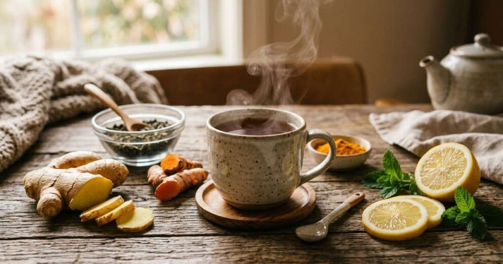 Chá antioxidante natural: receita para reduzir inflamação e melhorar disposição
